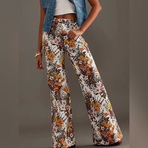 Anthropologie x Wrangler Wanderer Mid Rise Flare Jeans